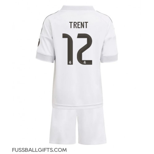 Real Madrid Alexander-Arnold #12 Fußballbekleidung Heimtrikot Kinder 2025-26 Kurzarm (+ kurze hosen)